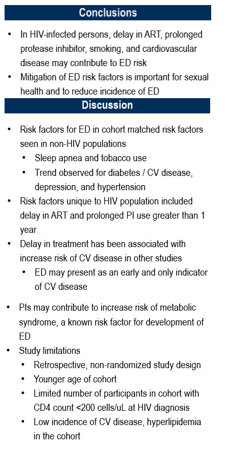 Delayed ART Smoking Sleep Apnea PI CVD Tied to Erectile